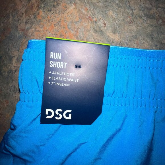 DSG Mens 2XL 7" Stride Run Shorts Ibiza Blue Polyester & Spandex - Picture 8 of 9